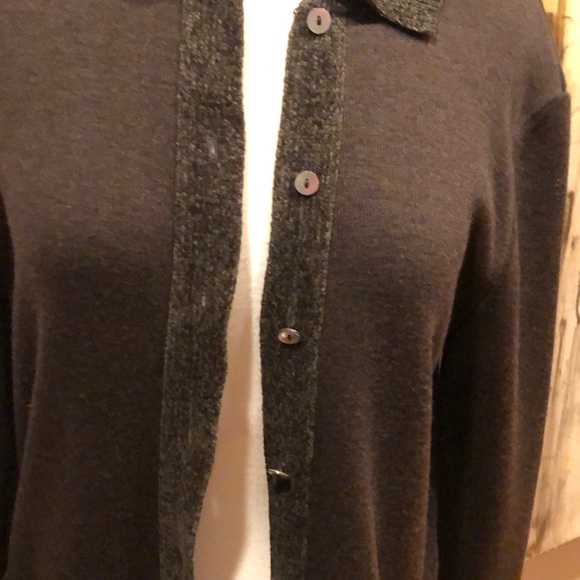 EUC ITALIAN CHOCOLATE BROWN SWEATER BY VICTOIRE - Picture 5 of 6